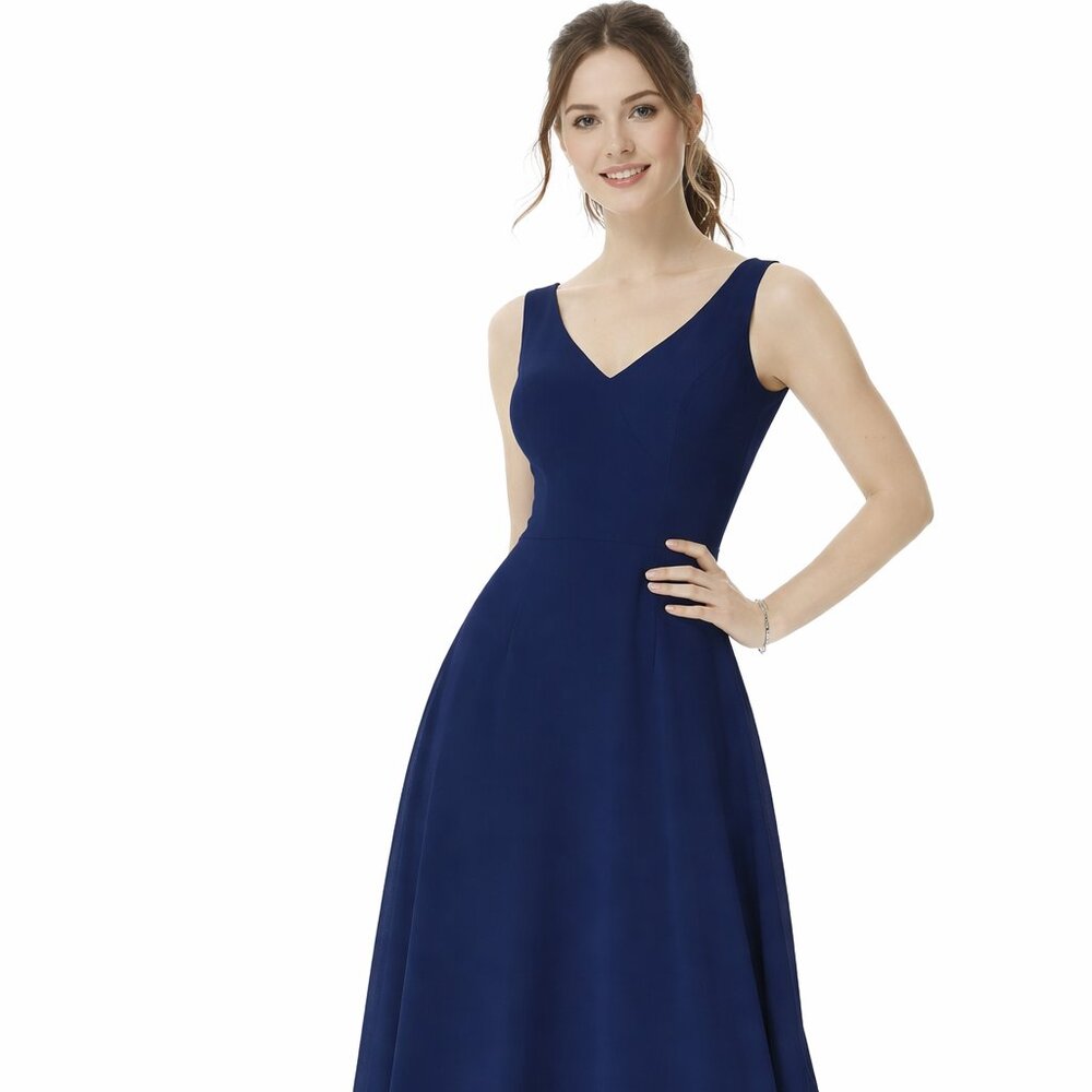 Morilee Bridesmaid Dress Style 13108 Navy Size 2